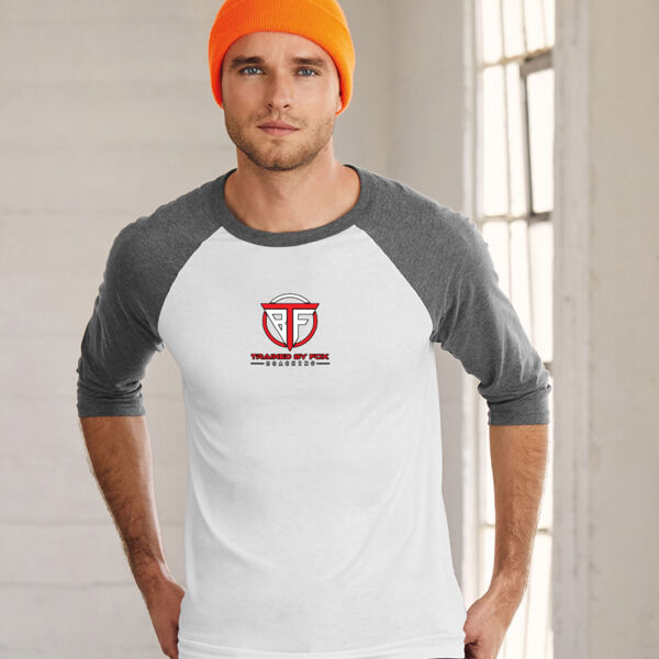 TBF  - Unisex triblend ¾ sleeve baseball t-shirt Thumbnail